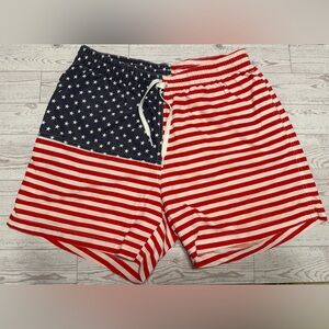 chubbies Men's USA Flag Swim Trunks - Red, White & Blue